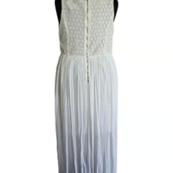 CATO Woman 26/28W Ivory Lace Semi sheer Maxi Dress Cottagecore Bridal Whimsical - Picture 10 of 10